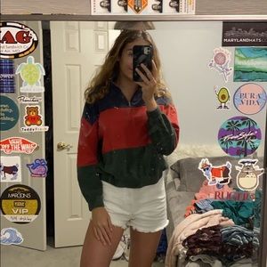 Crew neck with zipper